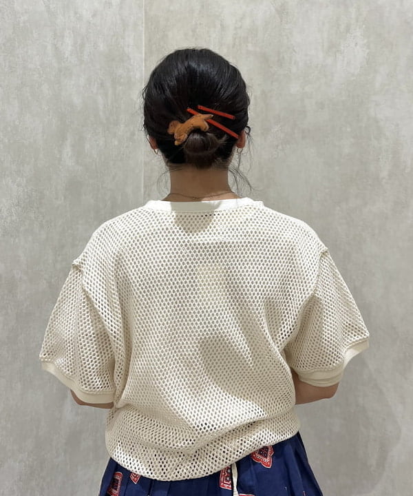 るーたまさんの「BEAMS WOMEN｜BEAMS BOY / バックディテール 1B ヘンリーネック Tシャツ」を使ったコーディネート