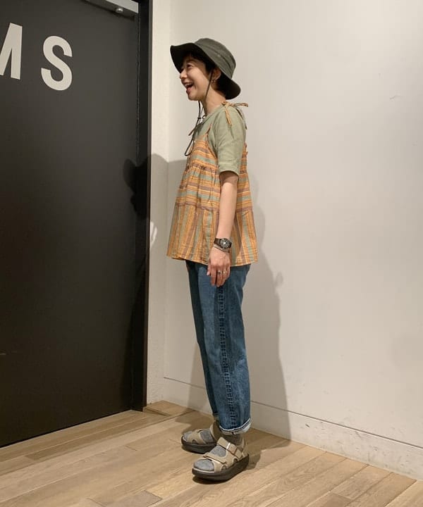 矢野(青木)優香さんの「BEAMS WOMEN｜THE NORTH FACE / Brimmer Hat / ザ・ノース・フェイス / NN02339 ＜UV対策＞」を使ったコーディネート