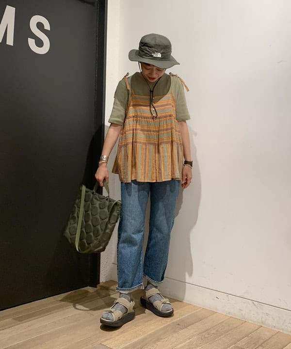 矢野(青木)優香さんの「BEAMS WOMEN｜THE NORTH FACE / Brimmer Hat / ザ・ノース・フェイス / NN02339 ＜UV対策＞」を使ったコーディネート