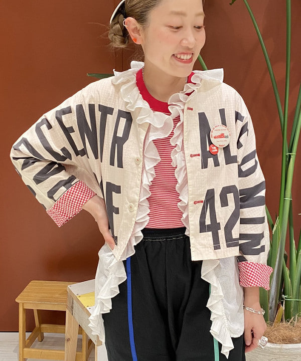 優意さんの「BEAMS WOMEN｜Healthknit × BEAMS BOY / ワッフル ボーダー Tシャツ」を使ったコーディネート