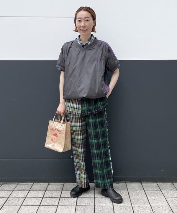 無*果様 新品未使用 BEAMS BOY ビームスボーイ シェブロンプリントスカ