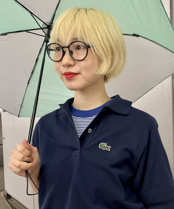 みりさんの「BEAMS WOMEN｜【別注】Healthknit / ワッフル ボーダー Tシャツ」を使ったコーディネート