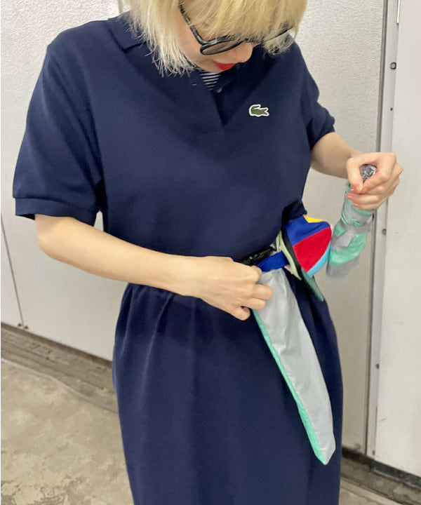 みりさんの「BEAMS WOMEN｜【別注】Healthknit / ワッフル ボーダー Tシャツ」を使ったコーディネート