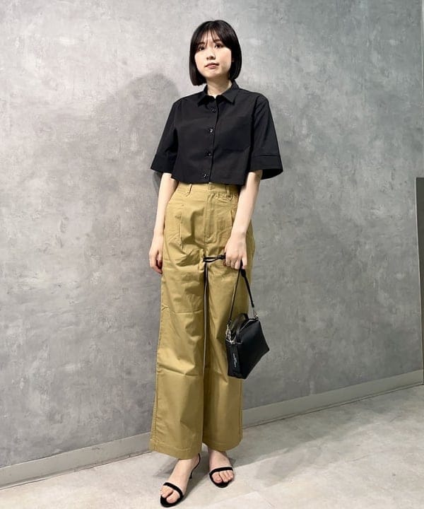 山田 千遥さんの「BEAMS WOMEN｜GIANNI CHIARINI / ALIFA レザーショルダーバッグ S」を使ったコーディネート