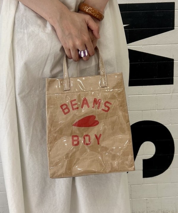 小原 もこさんの「BEAMS WOMEN｜BEAMS BOY / BBロゴ ショップバック」を使ったコーディネート