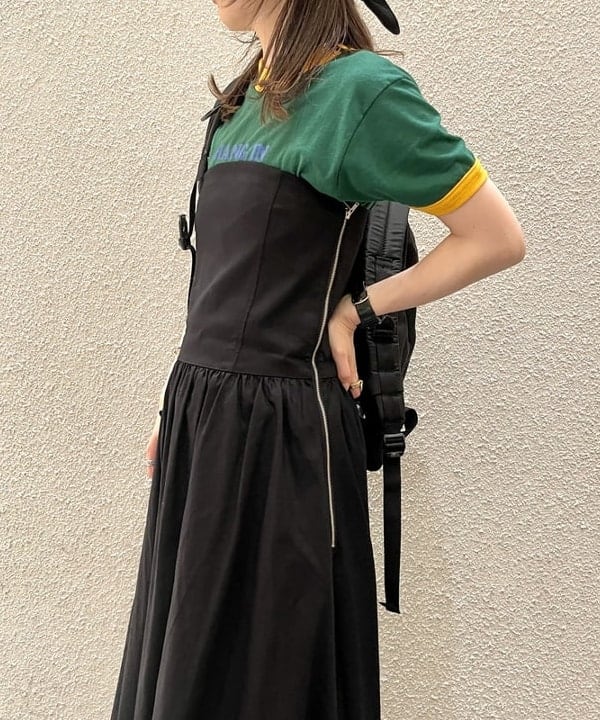 カタヤマ アヤさんの「BEAMS WOMEN｜Ray BEAMS / キリカエ ベアトップ ワンピース」を使ったコーディネート