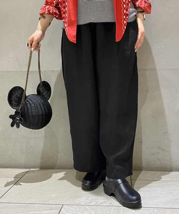 吉野 多恵さんの「BEAMS WOMEN｜【別注】Healthknit / ワッフル ボーダー Tシャツ」を使ったコーディネート