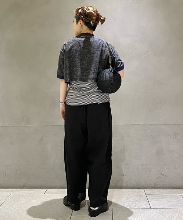 吉野 多恵さんの「BEAMS WOMEN｜【別注】Healthknit / ワッフル ボーダー Tシャツ」を使ったコーディネート