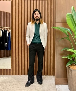 BEAMS F(ビームスF)SUBALPINO リネンコットン ヘリンボーン BEAMS F(ビームスF)SUBALPINO リネンコットン ヘリンボーン