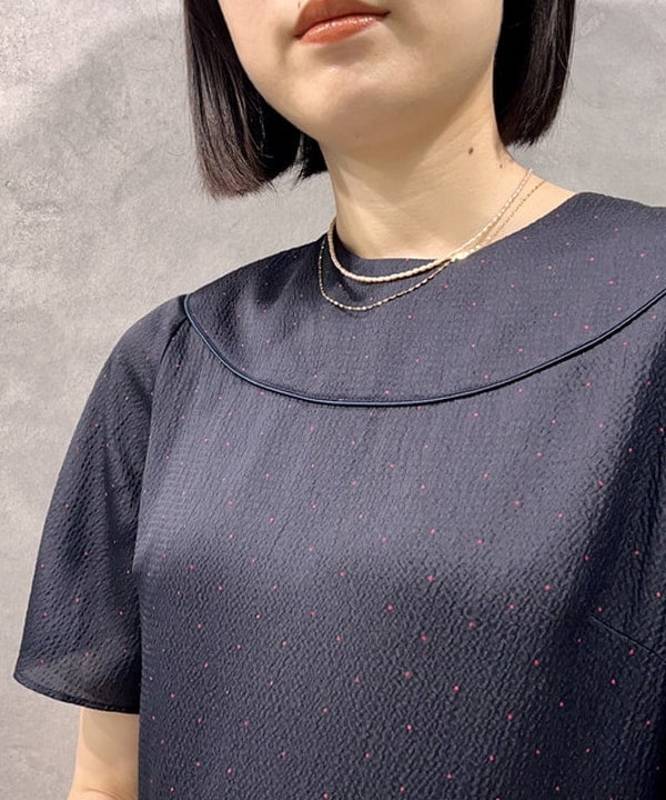 山田 千遥さんの「BEAMS WOMEN｜les bon bon / ヴィクトリア ネックレス ゴールド」を使ったコーディネート