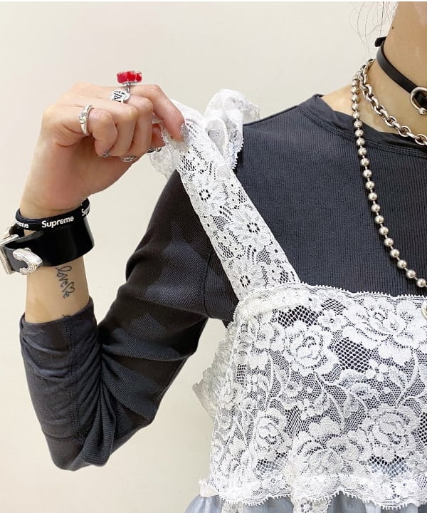 りかちょび/岸本梨佳さんの「BEAMS WOMEN｜Otro Accesorio / メッセージ リング」を使ったコーディネート