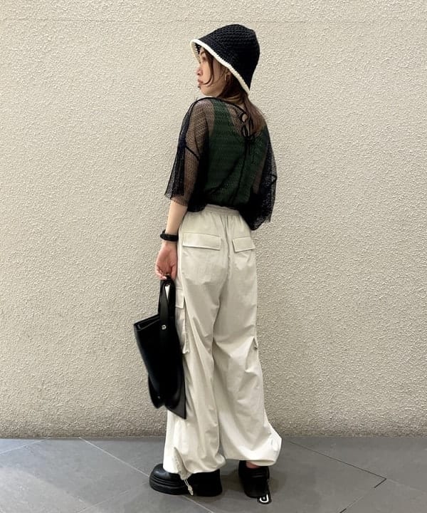 カタヤマ アヤさんの「BEAMS WOMEN｜BEAURE × Ray BEAMS / 別注 2WAY バッグ」を使ったコーディネート
