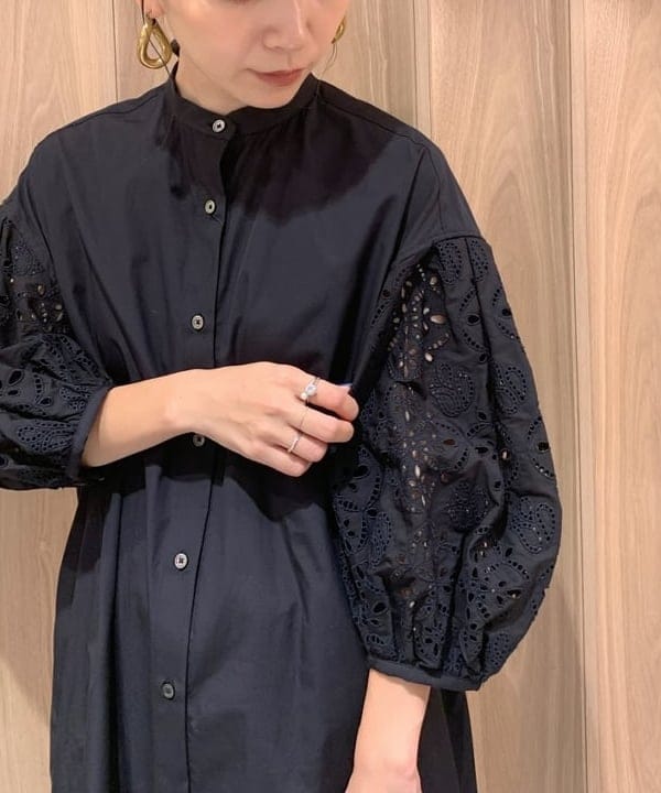 AONO SHIKAMAさんの「BEAMS WOMEN｜【別注】TICCA / レース パフスリーブワンピース」を使ったコーディネート