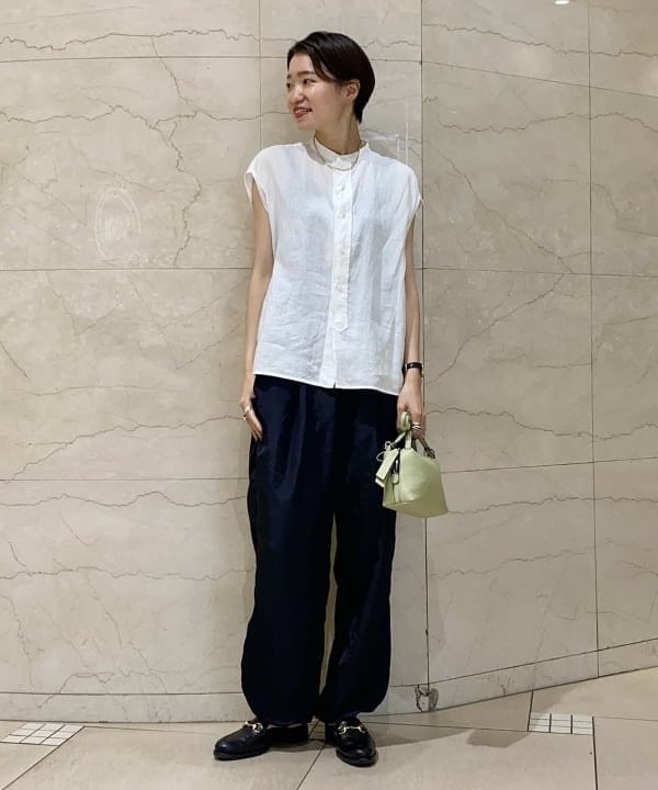 SANOさんの「BEAMS WOMEN｜GIANNI CHIARINI / ALIFA レザーショルダーバッグ S」を使ったコーディネート