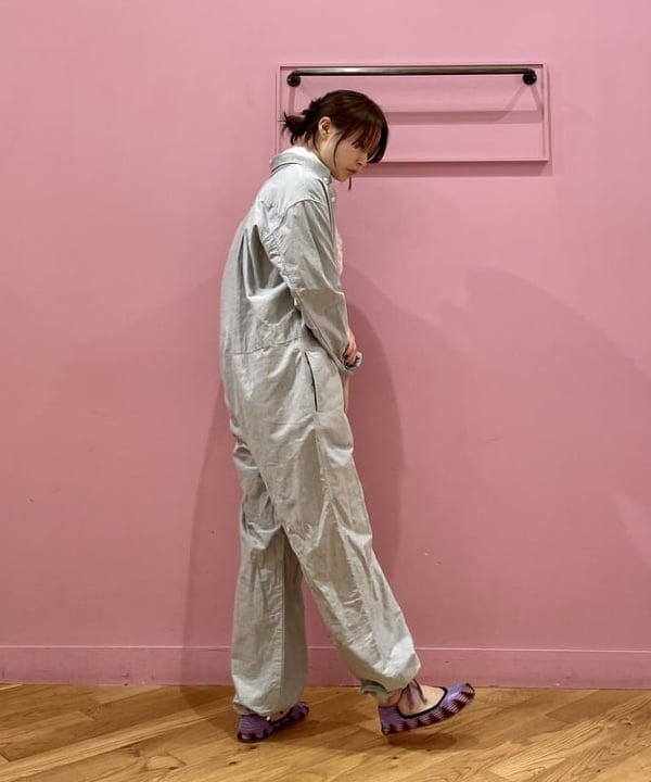 水野 萌香さんの「BEAMS WOMEN｜BEAMS BOY / オックスフォード ボタンダウン オールインワン」を使ったコーディネート
