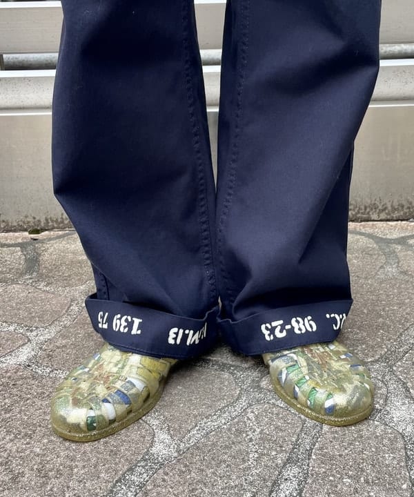 みりさんの「BEAMS WOMEN｜【別注】Healthknit / ワッフル ボーダー Tシャツ」を使ったコーディネート