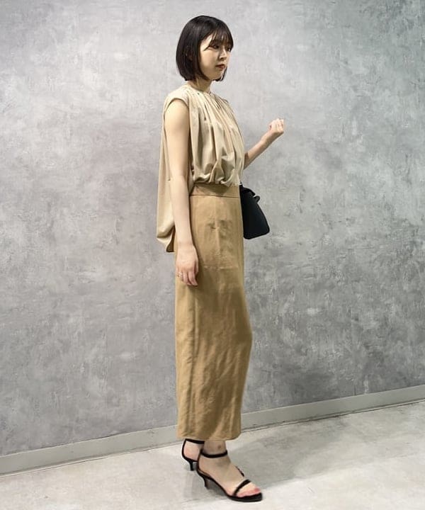 山田 千遥さんの「BEAMS WOMEN｜les bon bon / ヴィクトリア ネックレス ゴールド」を使ったコーディネート