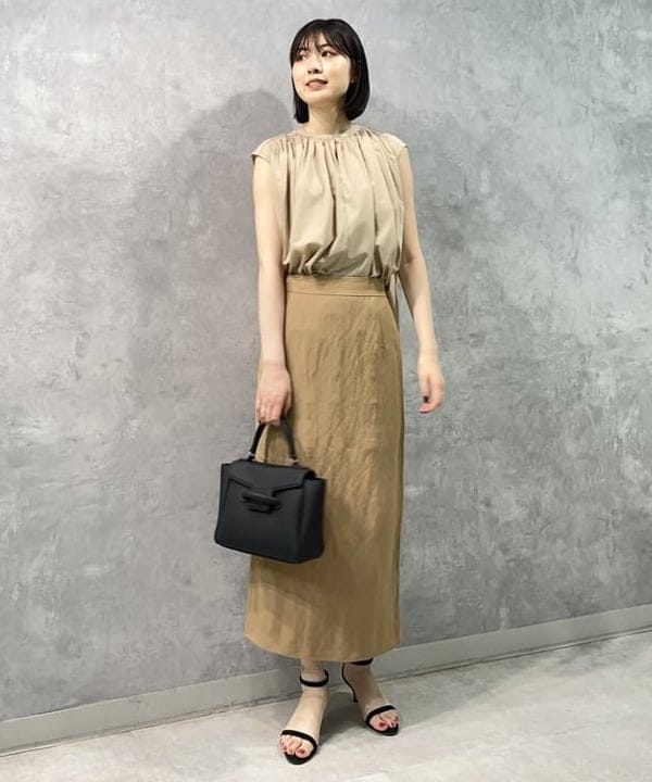 山田 千遥さんの「BEAMS WOMEN｜les bon bon / ヴィクトリア ネックレス ゴールド」を使ったコーディネート