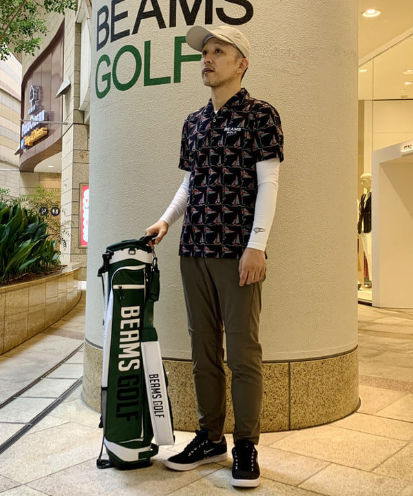 ビームスゴルフ BEAMS GOLF フロント切替プルオーバースタンドシャツ ビームス ゴルフ グランフロント大阪店（1200861） スタイリング