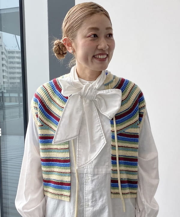 優意さんの「BEAMS WOMEN｜BEAMS BOY / アスコットタイ ワンピース」を使ったコーディネート