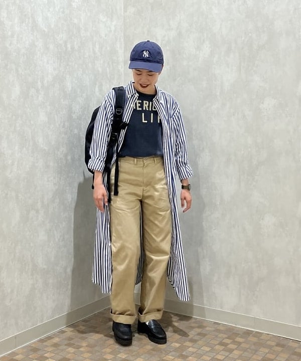 葵さんの「BEAMS WOMEN｜BUZZ RICKSON'S × BEAMS BOY / チノパンツ」を使ったコーディネート