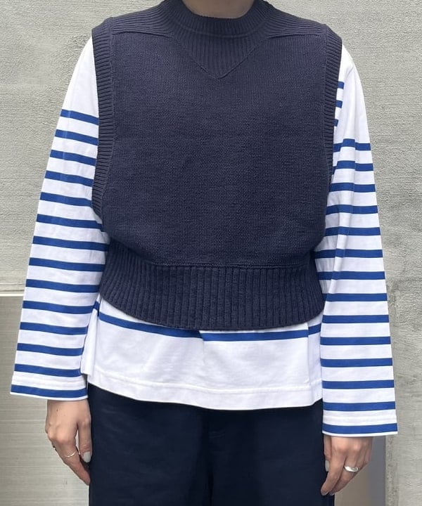 クロサワさんの「BEAMS WOMEN｜ナバルボーダー ビッグ ボートネック カットソー」を使ったコーディネート