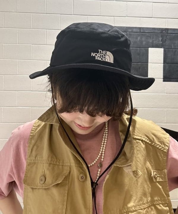 小原 もこさんの「BEAMS WOMEN｜THE NORTH FACE / Brimmer Hat ＜UV対策＞」を使ったコーディネート