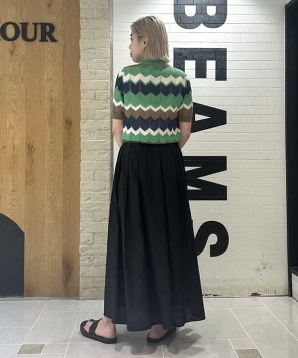 Nagumo Yukiさんの「BEAMS WOMEN｜Ray BEAMS / 柳 編み かごバッグ」を使ったコーディネート