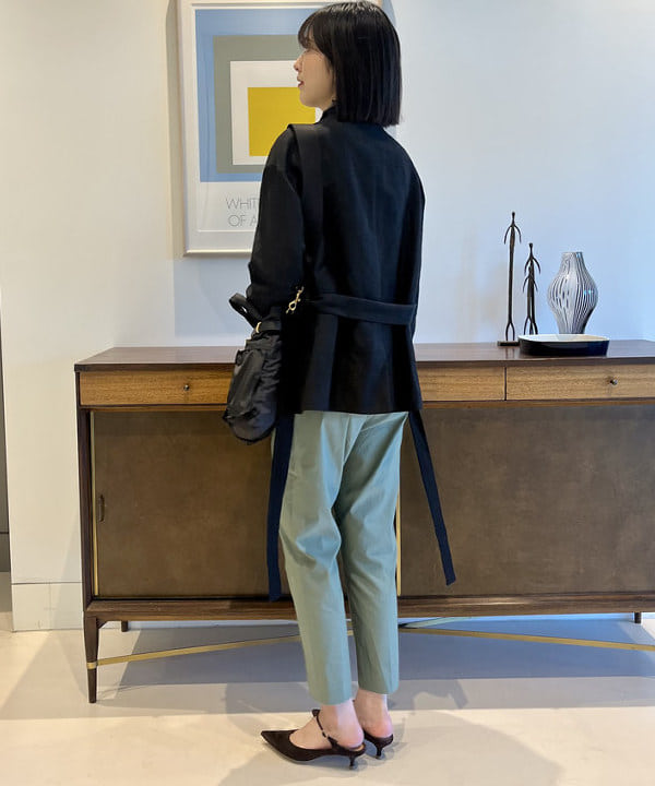 山田 千遥さんの「BEAMS WOMEN｜Demi-Luxe BEAMS / ソフト天竺 ハイネック プルオーバー」を使ったコーディネート