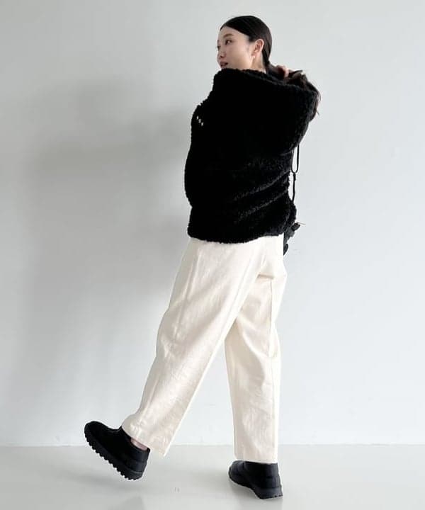 隈元 楓さんの「BEAMS WOMEN｜【WEB限定】TATRAS / IPAMA ボア フードジャケット」を使ったコーディネート