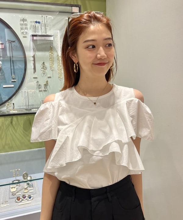 Yumenoさんの「BEAMS WOMEN｜bLicensceLL × Ray BEAMS / 別注 ビーズ バッグ」を使ったコーディネート