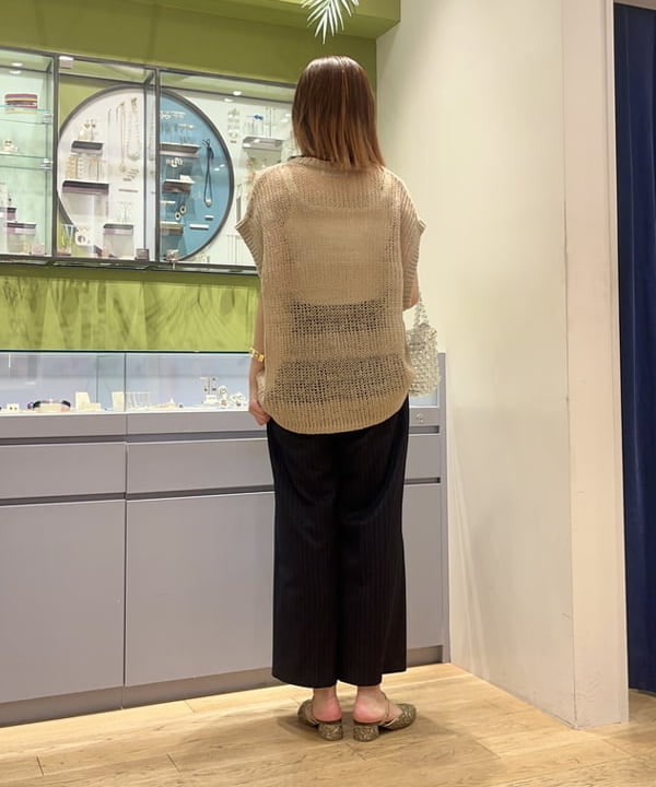 Yumenoさんの「BEAMS WOMEN｜bLicensceLL &times; Ray BEAMS / 別注 ビーズ バッグ」を使ったコーディネート