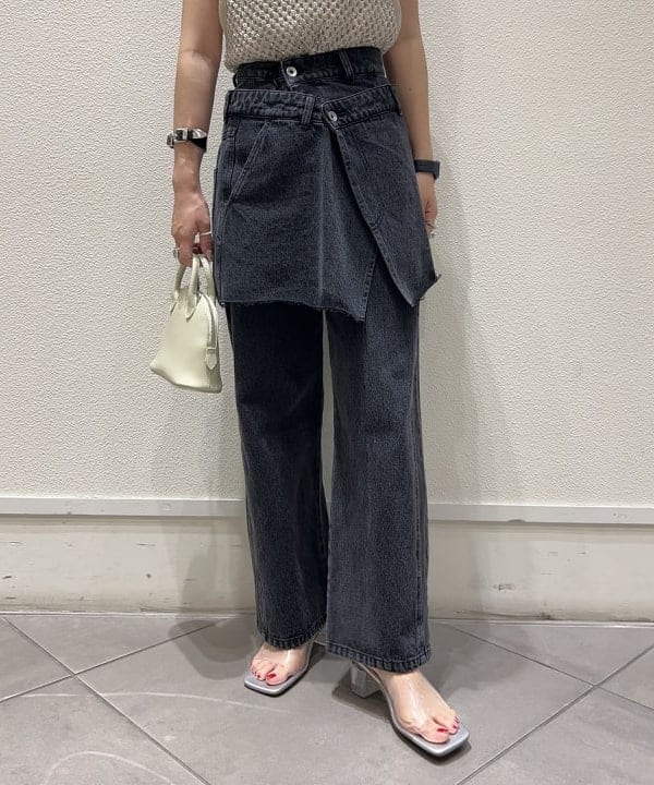 もえのさんの「BEAMS WOMEN｜Ray BEAMS / クリア ヒール サンダル」を使ったコーディネート