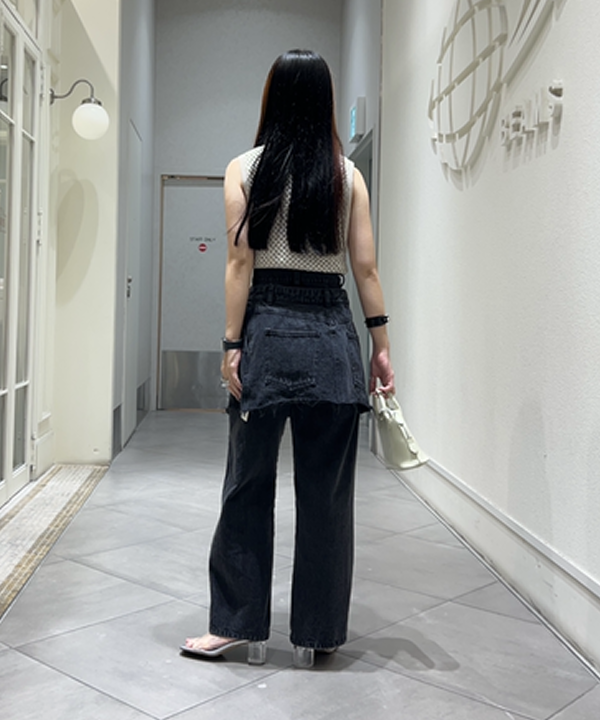 もえのさんの「BEAMS WOMEN｜Ray BEAMS / クリア ヒール サンダル」を使ったコーディネート