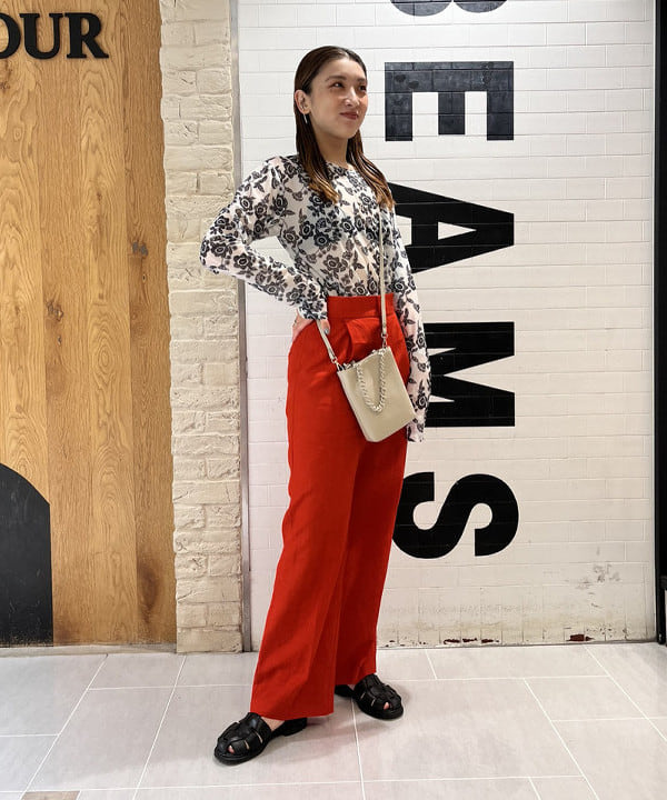 ちりこさんの「BEAMS WOMEN｜GIANNI CHIARINI / CAMILLA レザートートバッグ」を使ったコーディネート