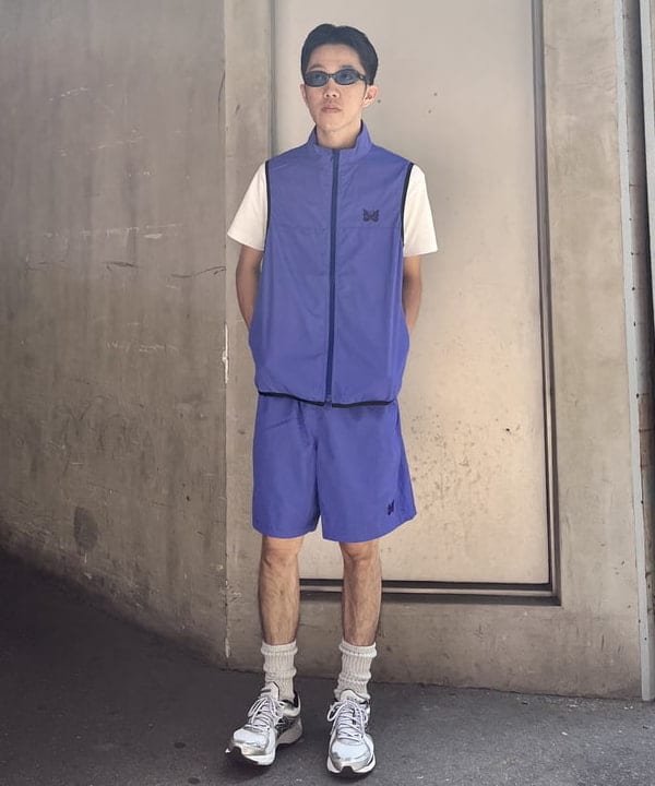 【XL】NEEDLES × BEAMS / 別注 ナイロンリップストップ ベスト