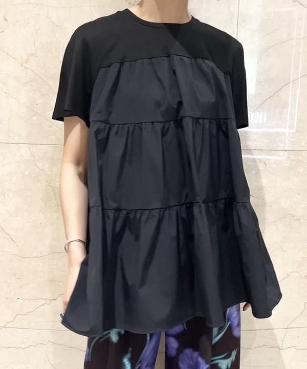 ハマモトさんの「BEAMS WOMEN｜コンビ ティアード プルオーバー」を使ったコーディネート