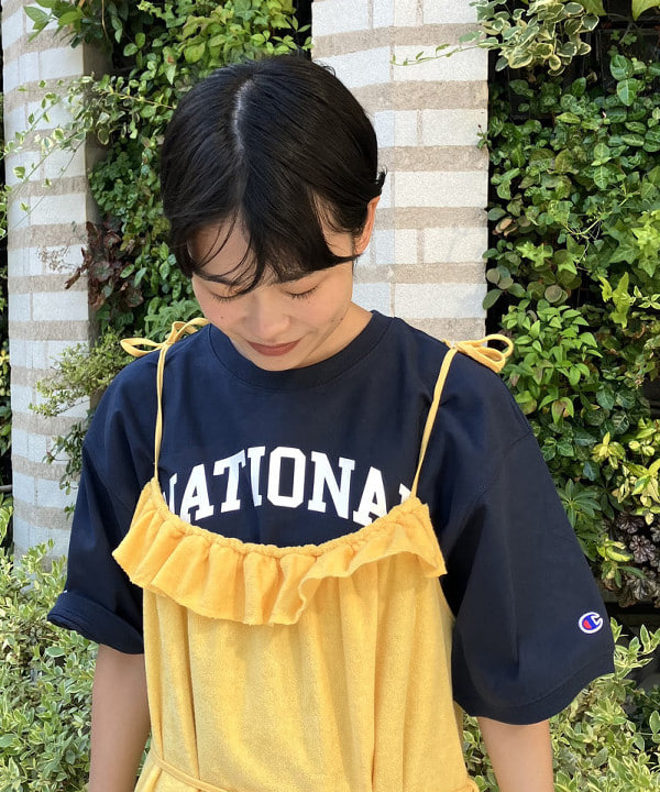 葵さんの「BEAMS WOMEN｜BEAMS BOY / パイル キャミ ワンピース」を使ったコーディネート