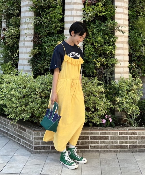 葵さんの「BEAMS WOMEN｜BEAMS BOY / パイル キャミ ワンピース」を使ったコーディネート