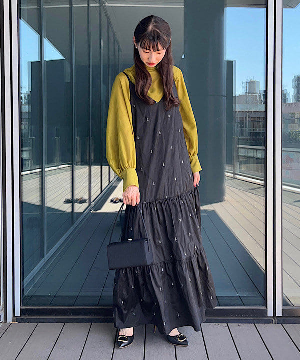 shibataさんの「BEAMS WOMEN｜Demi-Luxe BEAMS / パール フォークリング」を使ったコーディネート