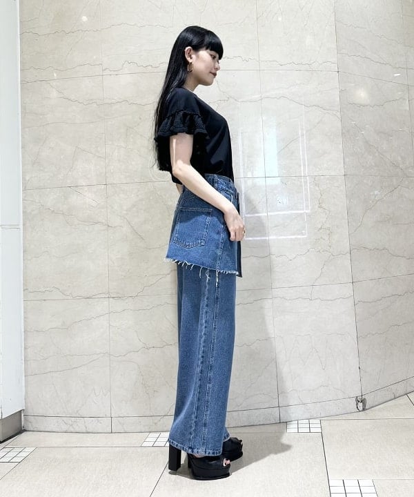 カワライさんの「BEAMS WOMEN｜PHILIPPE AUDIBERT × Demi-Luxe BEAMS / 別注 Jason パール ネックレス」を使ったコーディネート