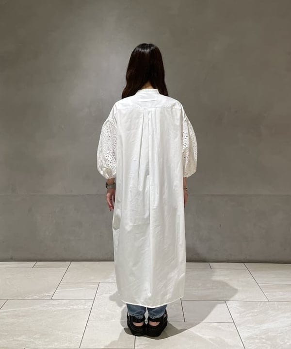 高木 菜央さんの「BEAMS WOMEN｜【別注】TICCA / レース パフスリーブワンピース」を使ったコーディネート