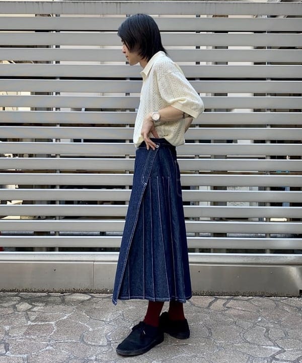 翔さんの「BEAMS WOMEN｜ラップ プリーツ スカート」を使ったコーディネート