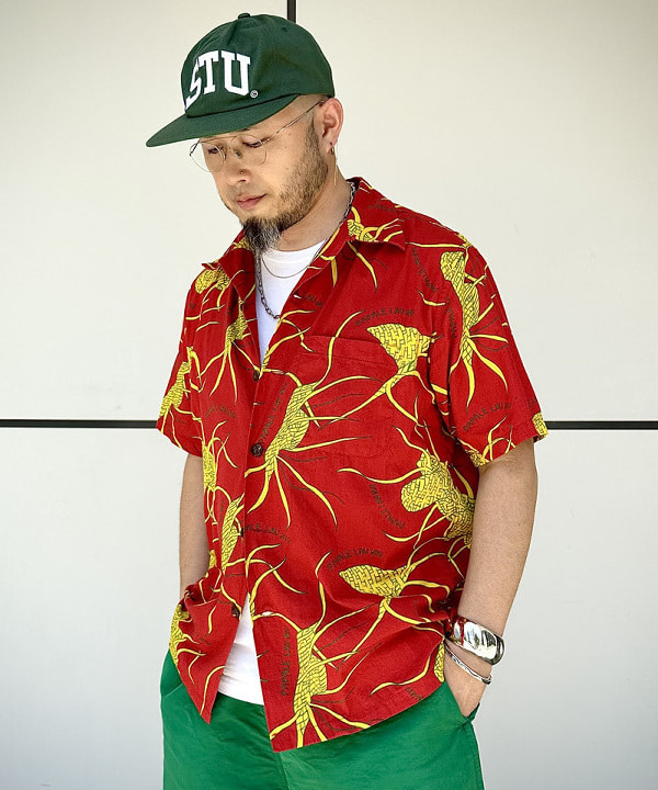 林 義人さんの「DALE HOPE × BEAMS PLUS / 別注 Short Sleeve Aloha Shirt Papale Lau Niu」を使ったコーディネート