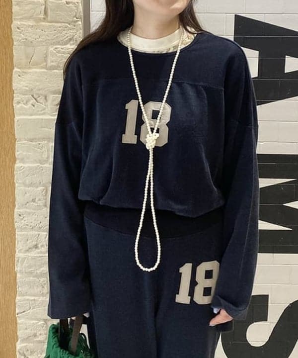 木村 海侑さんの「BEAMS WOMEN｜BEAMS BOY / 樹脂 パール ロング ネックレス」を使ったコーディネート