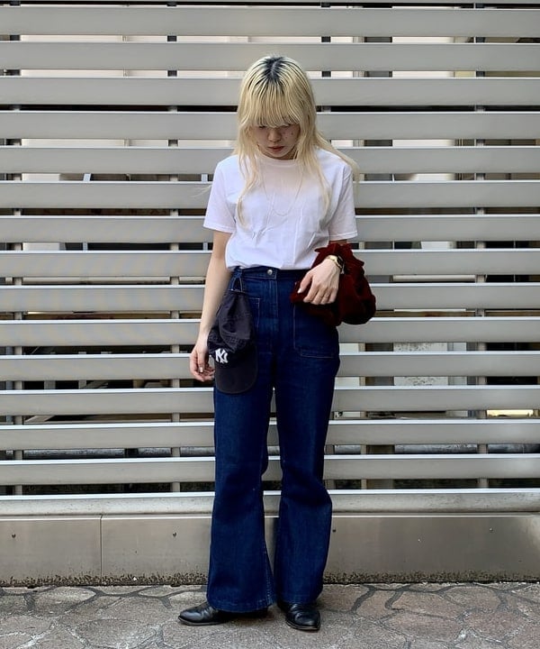 ナツハさんの「BEAMS WOMEN｜FRUIT OF THE LOOM &times; BEAMS BOY / 2PACK TEE」を使ったコーディネート