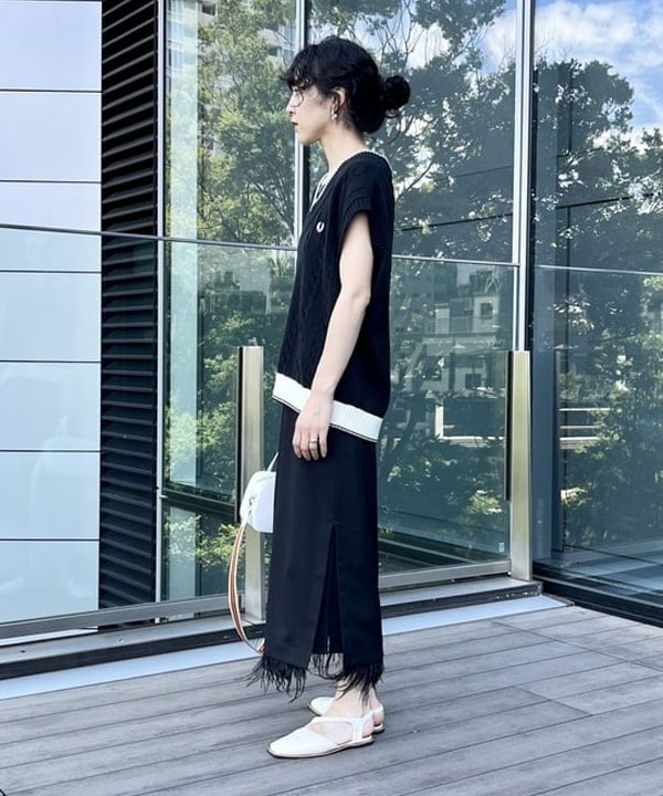 kigoさんの「BEAMS WOMEN｜BEAURE × Ray BEAMS / 別注 スクエア テープ バッグ」を使ったコーディネート