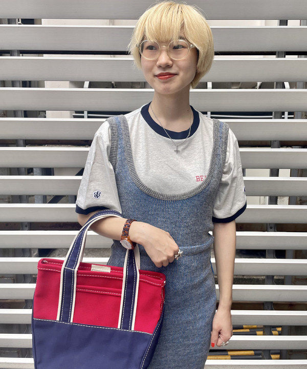 みりさんの「BEAMS WOMEN｜L.L.Bean / Deep Bottom Deluxe Boat and Tote S」を使ったコーディネート