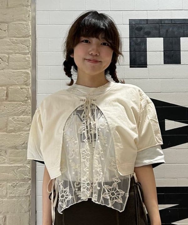 小原 もこさんの「BEAMS WOMEN｜BEAMS BOY / ミリタリー リブ ロングソックス」を使ったコーディネート