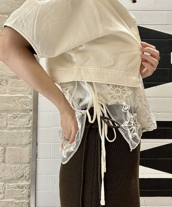 小原 もこさんの「BEAMS WOMEN｜BEAMS BOY / ミリタリー リブ ロングソックス」を使ったコーディネート